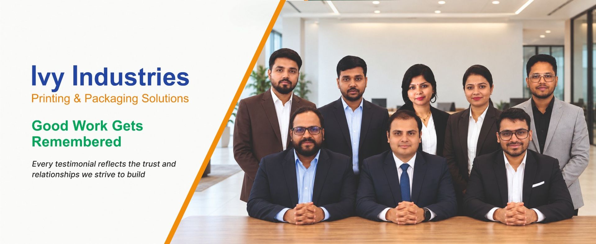 Ivy Industries team - Good Work Gets Remembered